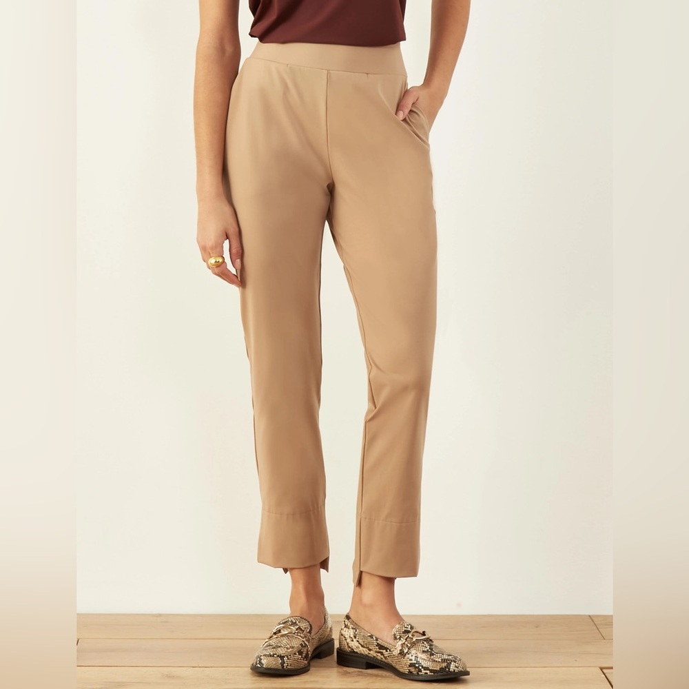 ADAY Bend and Stretch Dress Pants - S / Latte